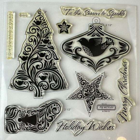 Close To My Heart Winter My Acrylix Stamps Set d1512 - Picture 1 of 2